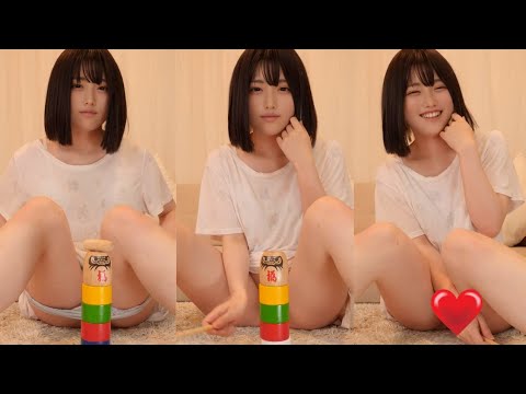 ノーパンだるま落としに挑戦したら…【ポロリ】