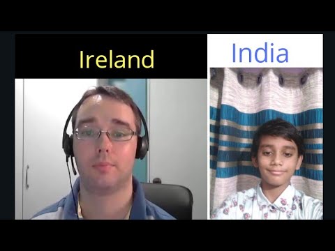 Friendly conversation between Graham  from Ireland and Rana From India
