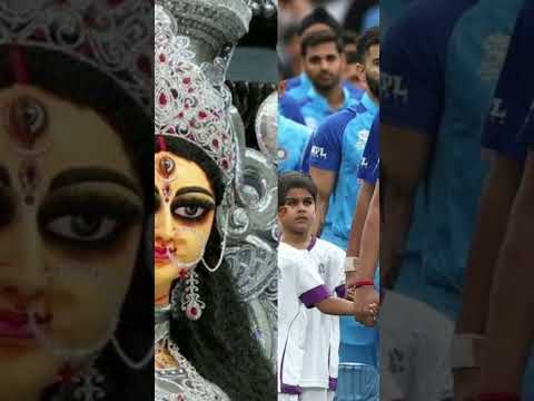 Durga puja during world cup match India vs newzealand #indiavsnewzealand #durgapuja #navratri