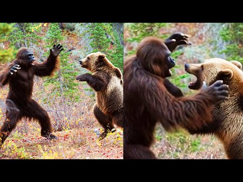 Hunter Witnesses Brutal Grizzly Bear vs Bigfoot in 2025 | BIGFOOT ENCOUNTER