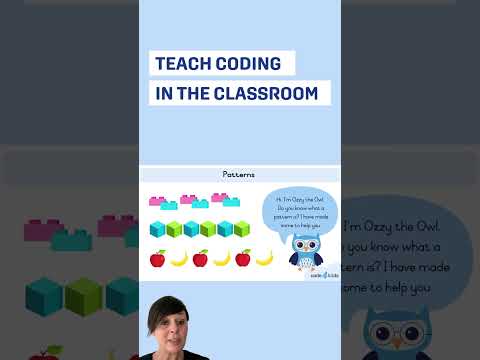 Ozzy Introduces Patterns #EarlyCoding #TeacherResources #LearnThroughPlay #CodingInKindergarten