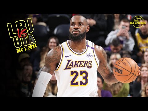 LeBron James Full Play vs Jazz | 27 Pts, 14 Asts, 12-28 FGM | December 1, 2024 | FreeDawkins