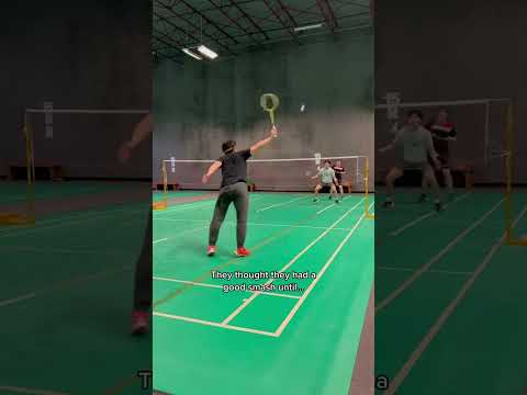 2v1 badminton smash defence training #aylex #badminton #smash #smashdefence #badmintonskill