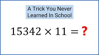 90% don't know this math secret - how to multiply by 11