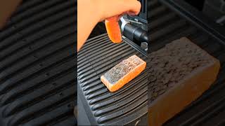 #tefal #optigrill What to cook for dinner easy and quick. Grilled salmon.