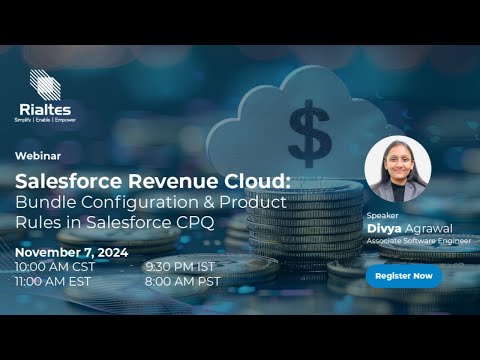 Salesforce CPQ Webinar: Mastering Product Bundles & Rules in Revenue Cloud | Rialtes