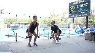 Backstroke Swimming Starts Dryland Exercise 8 // Dumbbell Squat
