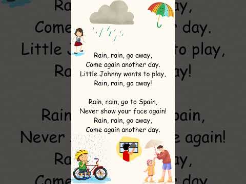 Rain Rain Go Away | Nursery  Rhyme and Kids Songs | #shorts