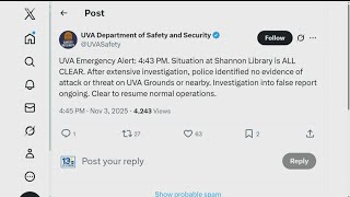 No evidence of attacker on UVA campus