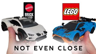 Can Mattel Brick Shop Compare to LEGO?? || Huracan Sterrato Review and Comparison