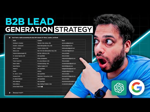 The Only B2B Lead Generation Strategy You Need in 2024! (ChatGPT Edition)