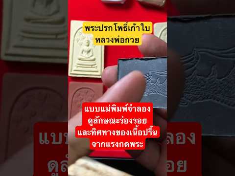 #พระปรกโพธิ์เก้าใบ #หลวงพ่อกวย จำลองแม่พิมพ์ให้รู้ว่า ร่องรอยบนองค์พระตำแหน่งต่างๆ เกิดจากอะไร