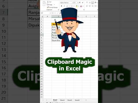 Time⏱️ Saving Tips in Excel | Use Clipboard📋 #shorts #excelshorts #exceltutorial