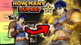 STOP PULLING! You only need THIS many Dupes! Full Dupe Guide | Jojos Bizarre Adventure Golden Spirit