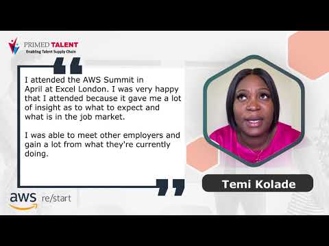 AWS Summit | Temi Kolade | AWS re/Start Learner