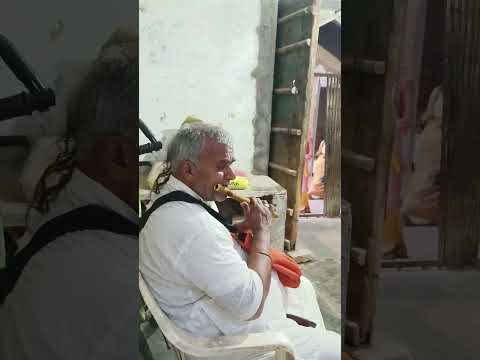 Meera Bai Temple Vrindavan , Uttar Pradesh || Bhakt Playing Flute || #vrindavan #meerabai #bhakti