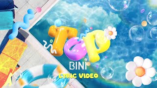 BINI - 'TOP' Official Lyric Video