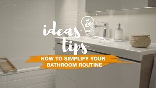 How to simplify your bathroom routine - Ideas and tips  | Roca (UK version)