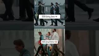 DSA with Java vs DSA with Python #codingmeme #coding #codinglife #memes