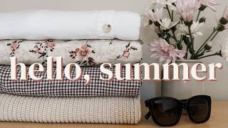 building my summer capsule wardrobe 🌸 quince staples & project 333