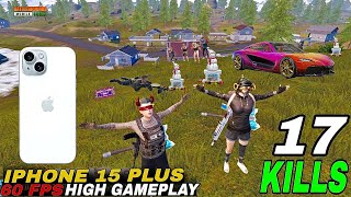 1V4 FULL RUSH GAMEPLAY VIDEO || LIVIK MATCH in IPHONE 15PLUS +60FPS#bgmi #pubgmobile 