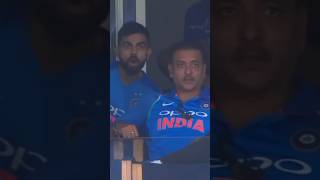 Rohit at 96 honest Reaction of Ravi shastri and Virat Kohli #shorts #shortvideo #viral #cricket