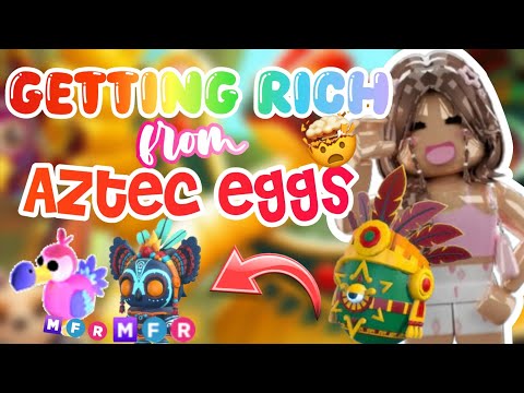 getting RICH by ONLY trading AZTEC EGGS! *successful* 😨💐