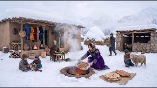 Extreme Cold  Survival in Northern Iran | Traditional Village Cooking & Rural Life