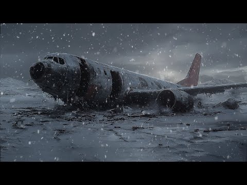 Cold and Windy Snowstorm Night: Abandoned Airport on a Winter Night | Relax & Fall Into Deep Sleep