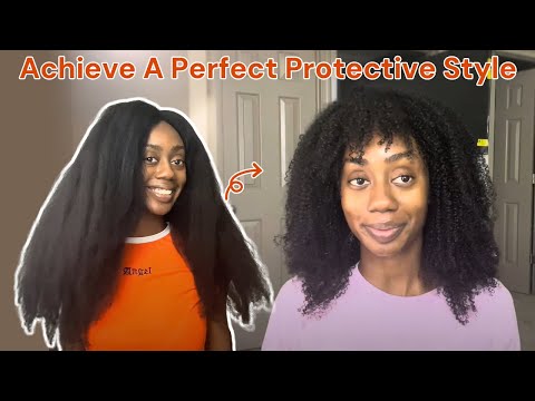 Quick & Easy Protective Style for My Long Hair | Shake N Go Wig Hack!  Ft. Hergivenhair