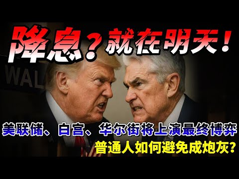 降息？就在明天！美联储、白宫、华尔街将上演最终博弈 普通人如何避免成炮灰？