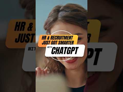 ChatGPT for HR and Recruitment Professionals (Webinar) #chatgptcourse #chatgpt `