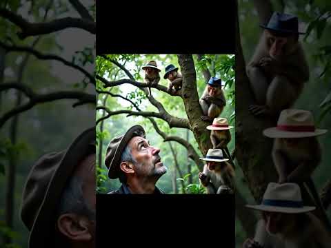 The Monkey and the Hat Seller cartoon | #FunnyStory#MonkeyStory#HatSeller #KidsStory