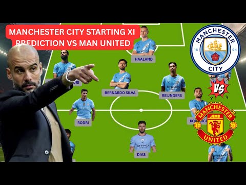 MANCHESTER CITY PREDICTED STARTING XI VS MANCHESTER UNITED | PREMIER LEAGUE 2025/26 MATCHWEEK 4