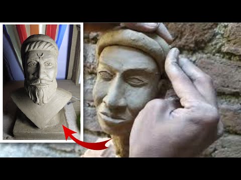 Sculpting Chatrapati shivaji maharaj // how to make shivaji maharaj sculpture // by Mr Sarvesh