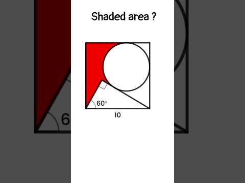 ShadedArea?#geometry #genius #math #geometryskills #challenge #geometrytricks