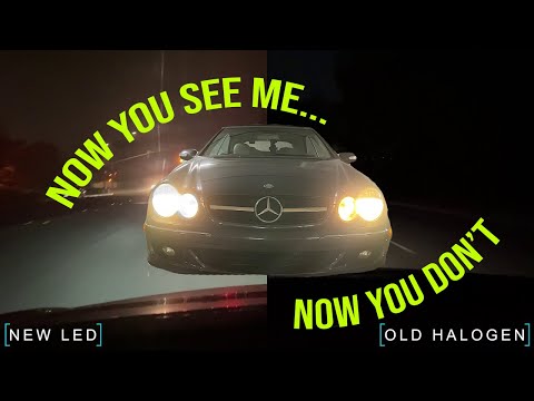 Mercedes CLK headlight upgrade (new LED bulbs for cheap!)