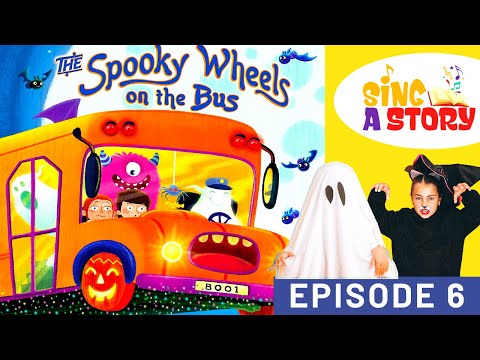 📚 Spooky Wheels on the Bus | INTERACTIVE Sing-Along | Kids HALLOWEEN Storybook | Wheels on the Bus