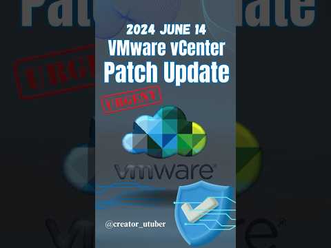 Urgent🚨Patch Update! #shorts #vmware #patch