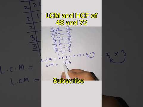 LCM and HCF by division method, #olympiad2025 #maths #youtubeshorts #viral #trending #youtube