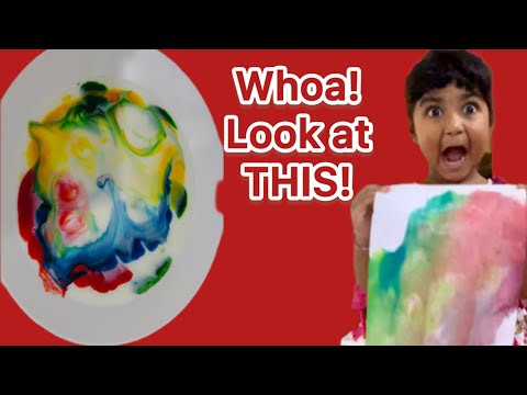 Leah’s Magic Milk Experiment! 🥛🌈 Watch the Colors Dance!