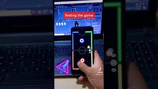 Testing the game #games #unityengine #airhockey