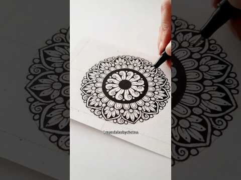 Advanced Mandala Art Tutorial: Creating Intricate Patterns #mandalaart #tutorial