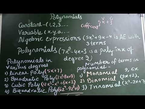 Polynomial:An important topic of Advance mathematics,concepts of Algebraic Expression, Equations