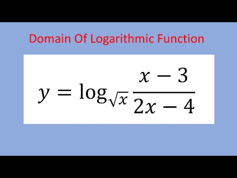 Finding domain of logarithmic function. Solving an interesting math problem. Domain of a function.