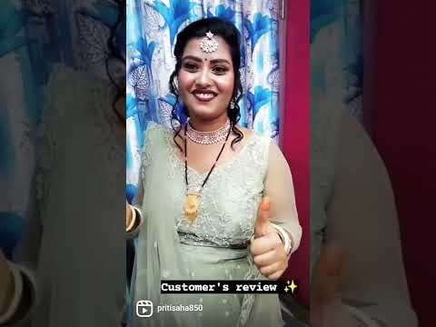 Customer review for party Makeover ✨❤️..#reel #makeover #mua #instagood #instalike ..