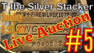 Live AUCTION #5 - Vintage Bars, Coins, Rounds, & More!