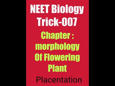 NEET Biology Trick-007 #neet #neetbiology #neetpreparation #tricksforneet #placentation