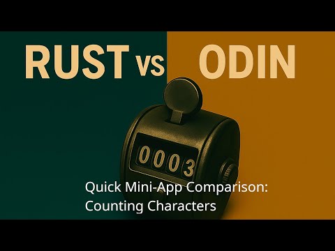 Rust vs Odin: How Different Are They REALLY? (Mini-App Build Walkthrough)