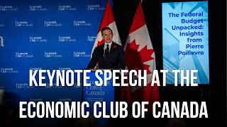 LIVE: Keynote Speech at the Economic Club of Canada